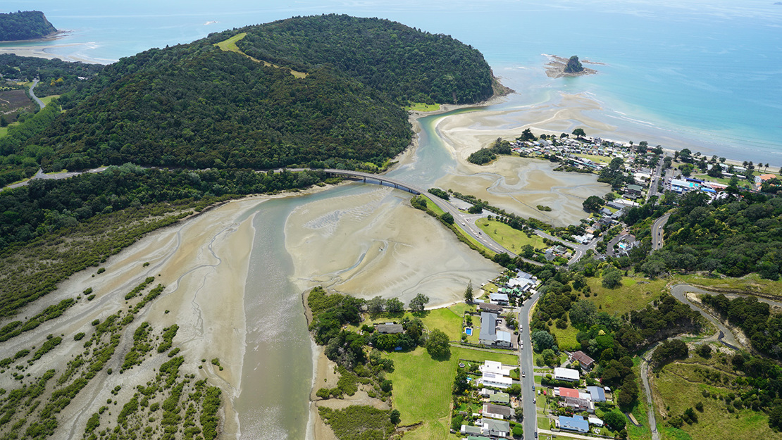 Waiwera river and Wenderholm Regional Park.  