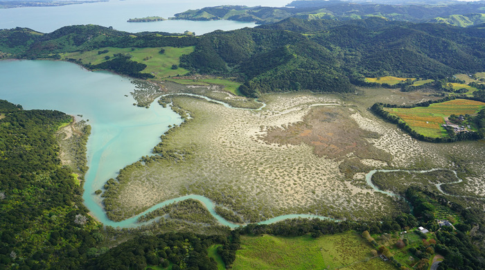 Te Matuku Bay and Orapiu.