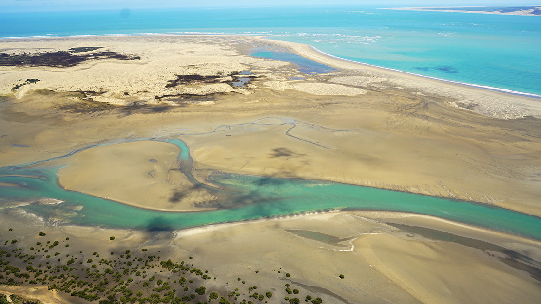 Waionui inlet and Papakanui Spit.