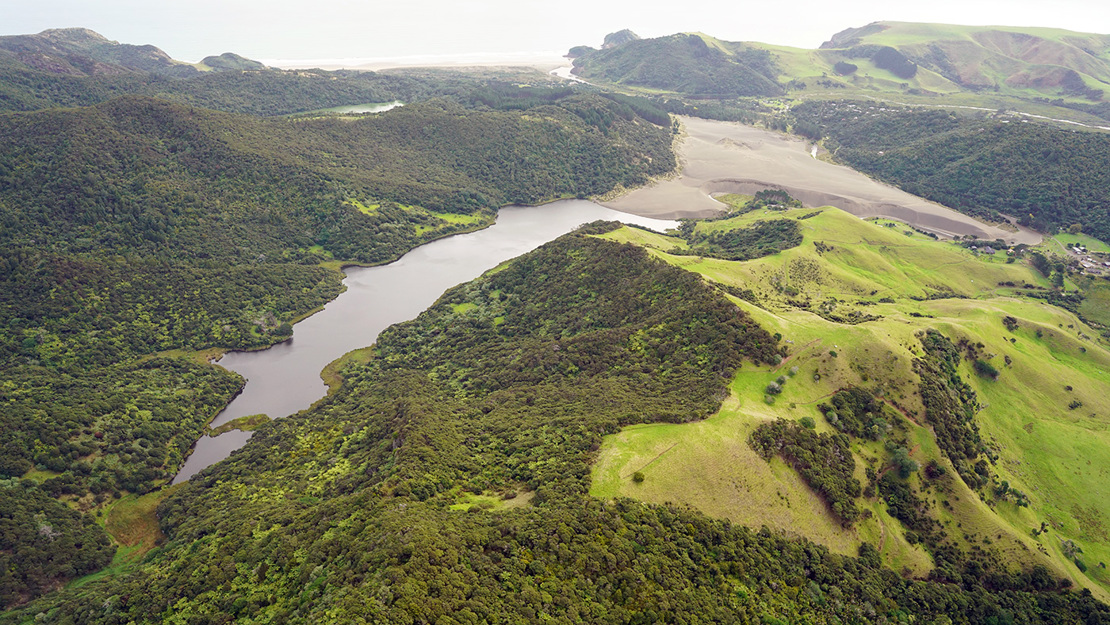 Lake Wainamu. 